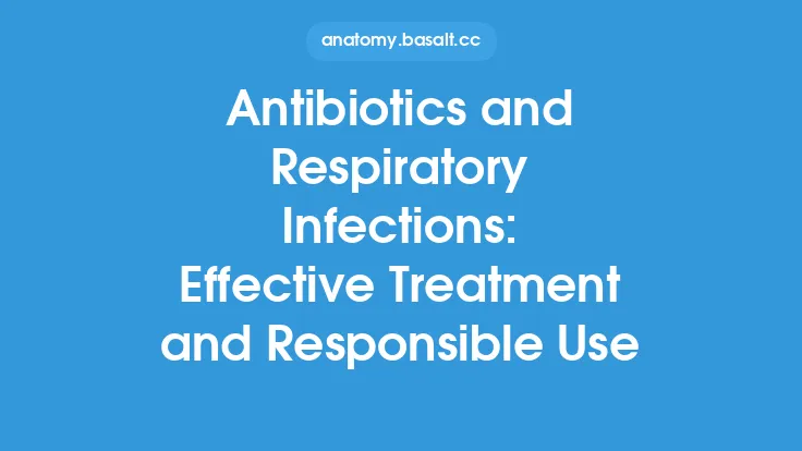 Antibiotics and Respiratory Infections: Effective Treatment and Responsible Use Thumbnail