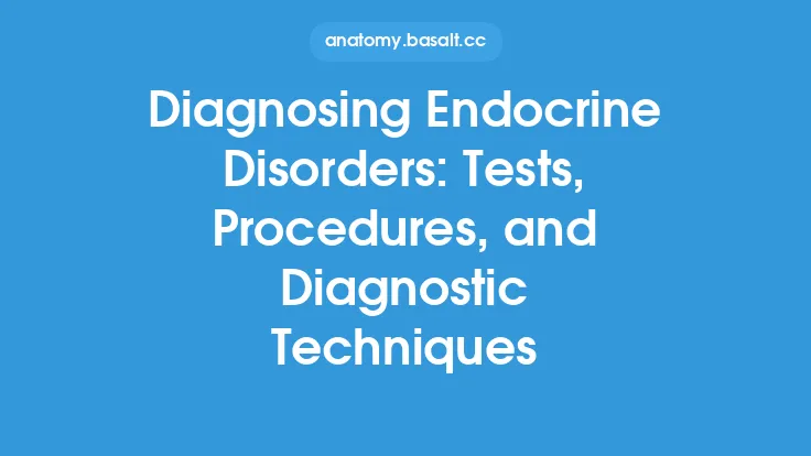 Diagnosing Endocrine Disorders: Tests, Procedures, and Diagnostic Techniques Thumbnail