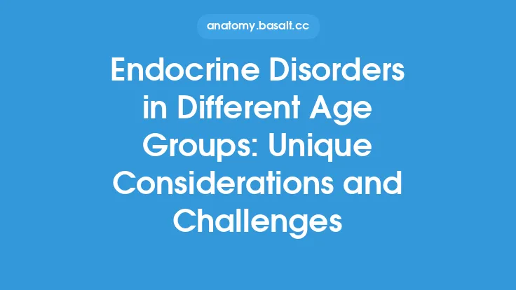 Endocrine Disorders in Different Age Groups: Unique Considerations and Challenges Thumbnail