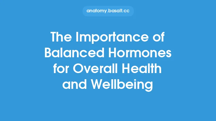 The Importance of Balanced Hormones for Overall Health and Wellbeing Thumbnail