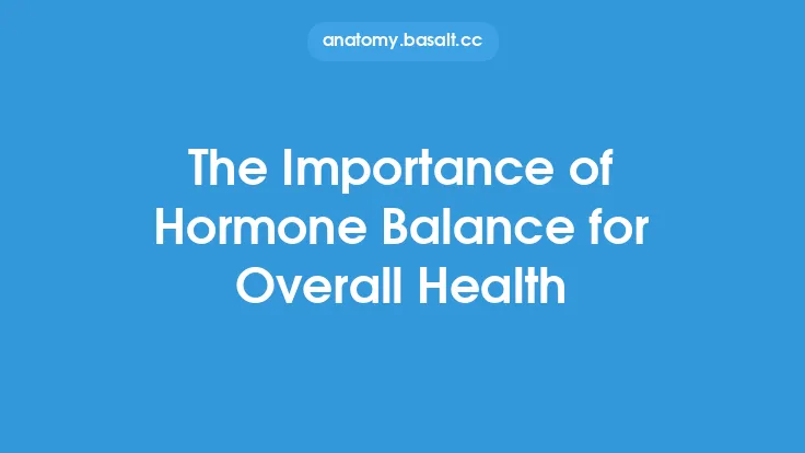 The Importance of Hormone Balance for Overall Health Thumbnail