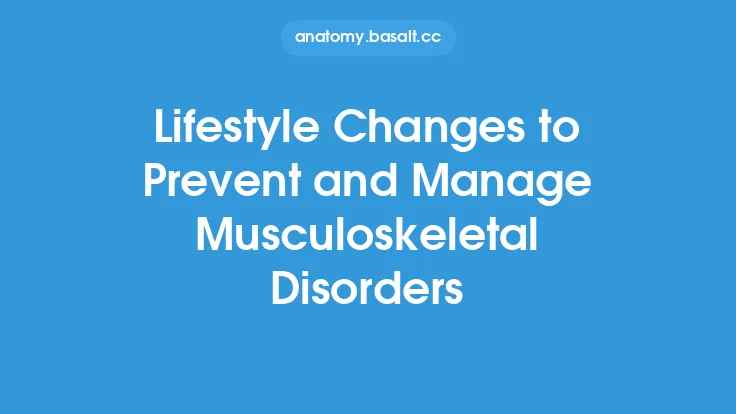 Lifestyle Changes to Prevent and Manage Musculoskeletal Disorders Thumbnail
