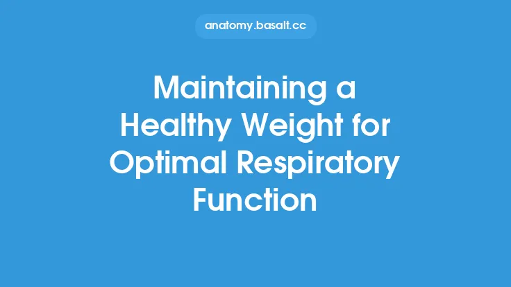 Maintaining a Healthy Weight for Optimal Respiratory Function Thumbnail
