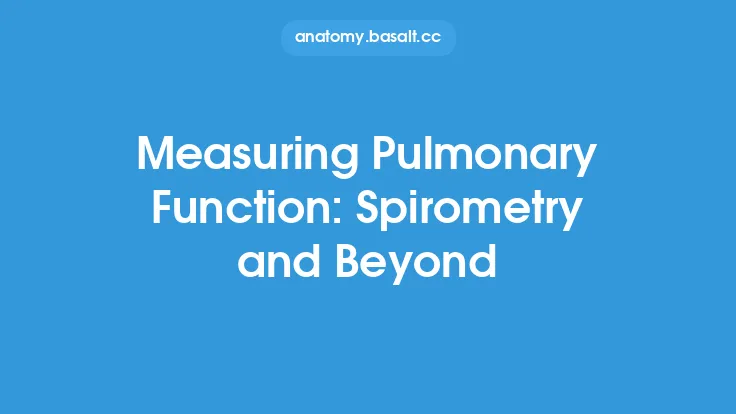 Measuring Pulmonary Function: Spirometry and Beyond Thumbnail