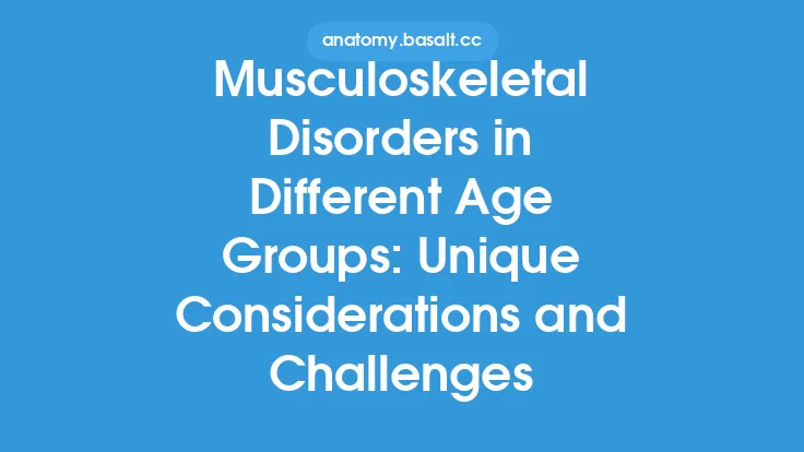 Musculoskeletal Disorders in Different Age Groups: Unique Considerations and Challenges Thumbnail