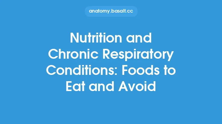 Nutrition and Chronic Respiratory Conditions: Foods to Eat and Avoid Thumbnail