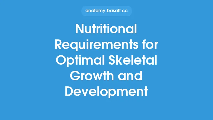 Nutritional Requirements for Optimal Skeletal Growth and Development Thumbnail
