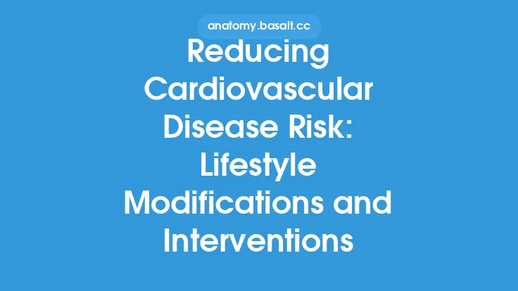 Reducing Cardiovascular Disease Risk: Lifestyle Modifications and Interventions Thumbnail