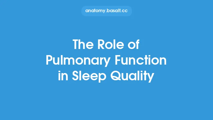 The Role of Pulmonary Function in Sleep Quality Thumbnail