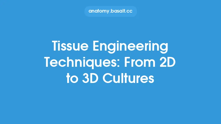 Tissue Engineering Techniques: From 2D to 3D Cultures Thumbnail