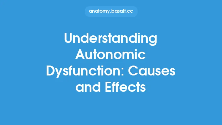Understanding Autonomic Dysfunction: Causes and Effects Thumbnail