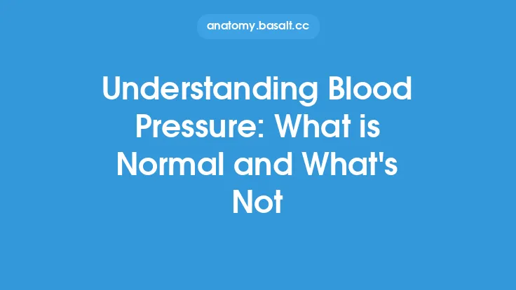 Understanding Blood Pressure: What is Normal and What